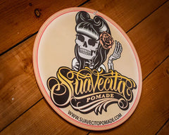 Suavecita Top Logo Embossed Metal Sign