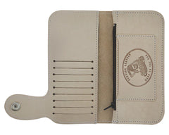 Patterned Chain Wallet - Natural