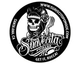 Suavecita Black and White Tin Sign