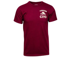 Cerveza Cito Tee - Burgundy