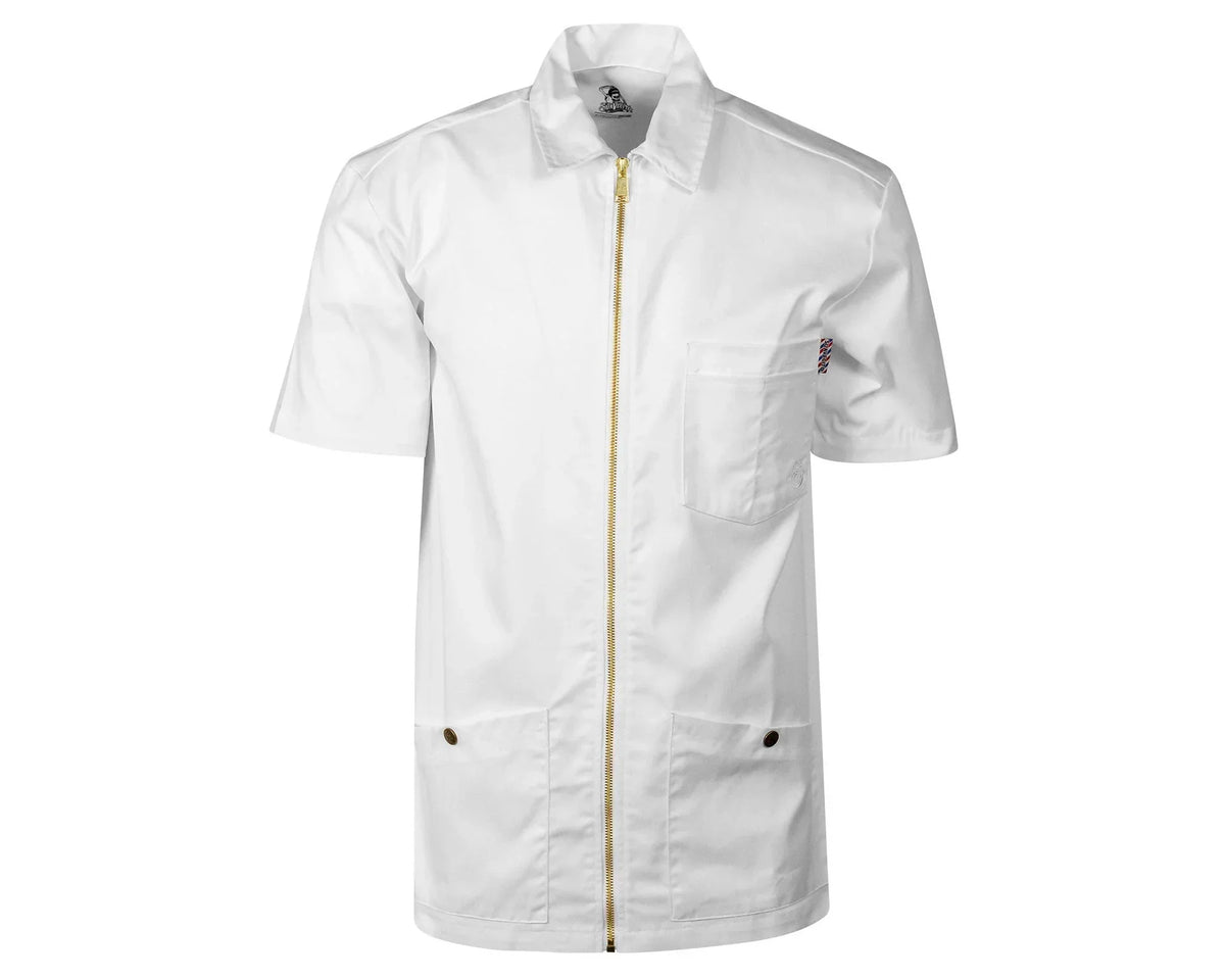 OG Barber Smock White