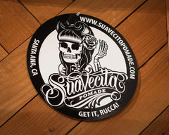 Suavecita Black and White Tin Sign
