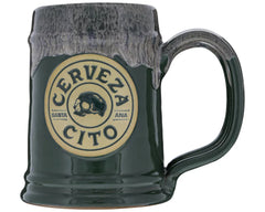 Cerveza Cito Handmade Tankard 18 oz - Green